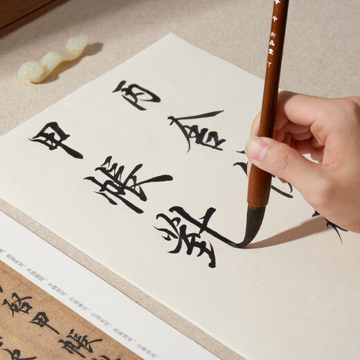 Liupintang brush brush with both hair and hair, professional-grade large, medium and small regular script for adults, Chinese painting, calligraphy and calligraphy practice, entry-level set of soft pens, Feihua Yaling 3 pieces