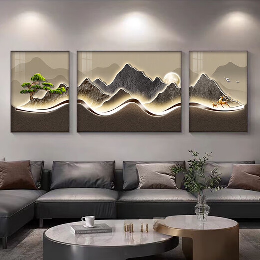 
Light luxury living room decoration painting 2024 new style sofa back and backing wall mural painting atmospheric hanging painting G3884 40*60/80*60/40*60 suitable for 2.5