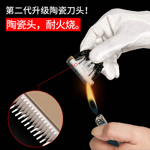 奥克斯（AUX）电推子理发器成人电推剪电动理发推子剃头理发器儿童婴儿剪发器剪刀理发工具全套X1高配 【超值套】标配+双剪+备用刀头
