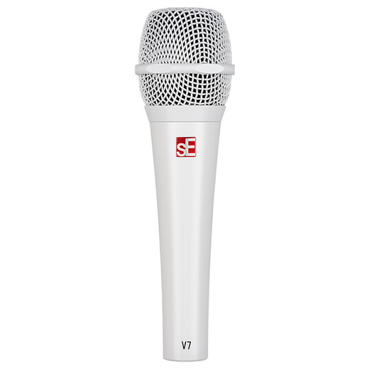 SE V7 dynamic microphone professional stage live performance vocal wired microphone computer live broadcast sound card karaoke anchor set equipment sE V7 WHITE+microphone cable+stand