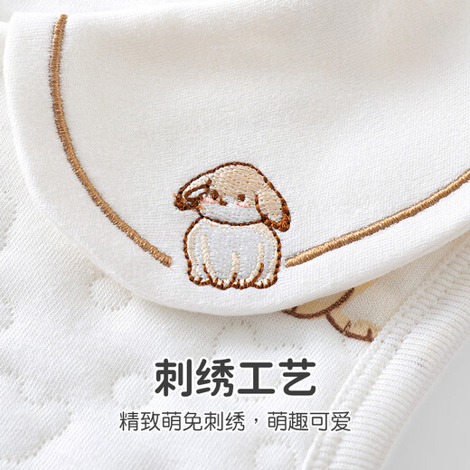 Youqi baby vest spring and autumn style pure cotton type A baby vest autumn and winter quilted warm and stylish cute Palace Tutu 73