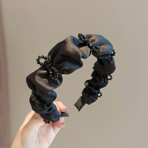 Kamalun (KAMALUN) new style hairband for women, high-end bow headband, pressed hairpin, 2025 new hair accessories for girlfriend, black + brand gift box