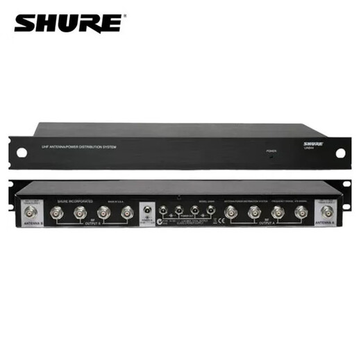 SHURE 舒尔ua844 PA411 PA805 UA874 UA845有源放大器耳返放大分配器 UA844SWB 天线分配器