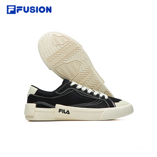 Fila Fusion Herrenschuhe Pop Canvas Schuhe Trendy Marken Herren trendy Board Schuhe Street Fotografie Sport Casual Schuhe Männer Black-Bk 40