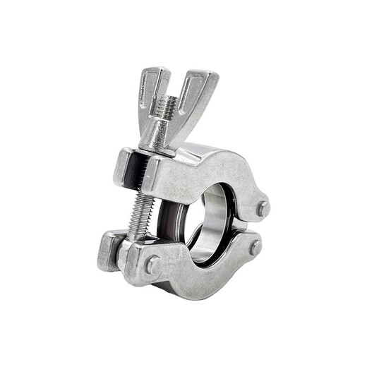 Lu Yueting 304 stainless steel vacuum clamp KF16/25/40/50 quick installation clamp quick installation flange chuck joint pipe clamp KF16 stainless steel clamp bracket + fluorine rubber ring