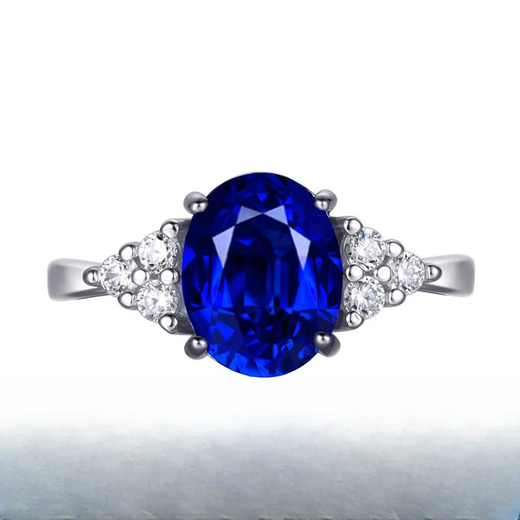 Junpo sapphire ring 925 18K gold plated inlaid carat Tanzanite colored gemstone oval bracelet for women No. 10