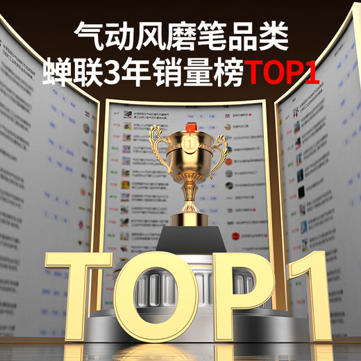 圣耐尔气动打磨机风磨笔气磨工业级小型气动打磨抛光雕刻工具 旗舰版S-6636大扭力抛光套餐