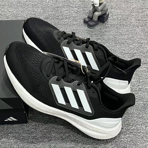 Adidas Duramo Herren -Sneaker Low Top Polishing Rebound Leichtes atmungsaktives Training Fitness Casual Running Shoes GW8336 IF4839/Schwarz/Weiß 42