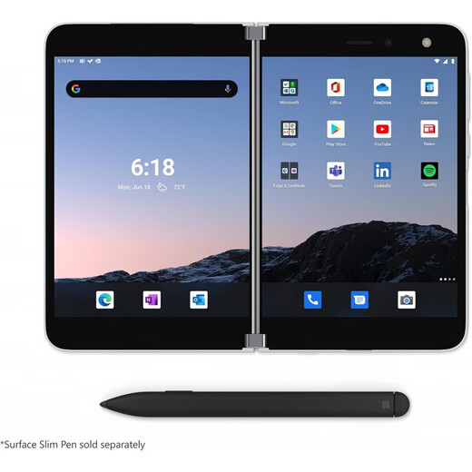 Microsoft Surface Duo2 Pantalla plegable Teléfono móvil 5G Smart 8.3 pulgadas de pantalla grande Snapdragon 888 Native Android White 128G Estándar oficial