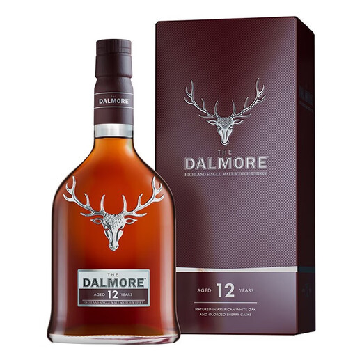 大摩（DALMORE）大摩 Dalmore达尔摩帝摩单一麦芽威士忌 高地产区 进口洋酒 大摩12年700mL