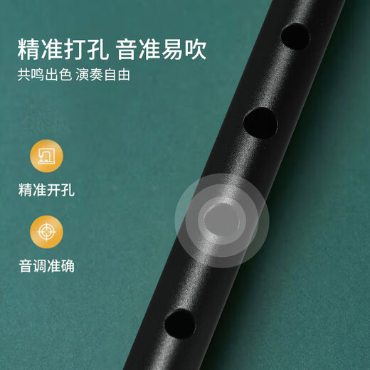 
romusic whistle flute Irish C tune six-hole recorder oral flute adult students beginner playing flute black