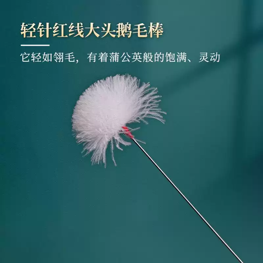 Yusenyi Professional Ear Picking Goose Down Ear Picking Tool Set Ear Picking Spoon Twisting Silver Needle Goose Feather Artifact Light Needle Middle Head Goose Feather Stick 5 Pieces