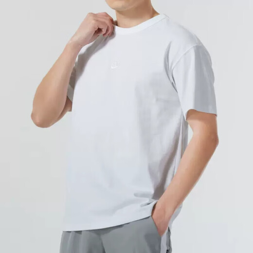 耐克（NIKE）短袖T恤男士2025夏季新款半袖运动服针织透气圆领上衣DO7393-725 纯棉DO7393-100 黑白标版本随机 L 建议体重130-150斤