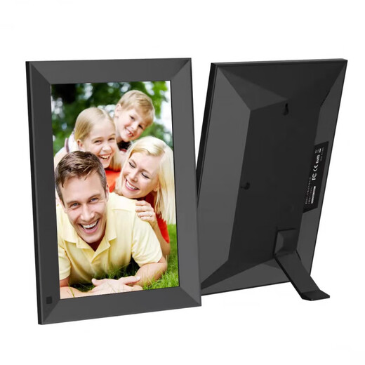 10寸15寸高清智能云相框 电子相册 触摸屏WiFi远程发布照片横竖屏 10寸棕色木纹32G内存【插电款】