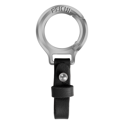 Yudi Yuqi Bixiang Qingfu Car Key Chain Men's Car Lonyard simple Chain Key Chain Anti-Lost Key Rope Rope Cow Bright Silver Backle-Black