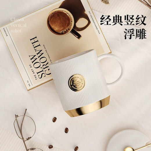 Vanow2025新款保温杯女高颜值高档伴手礼送老师水杯陶瓷内胆咖啡杯子 樱花粉-316不锈钢-红礼盒500ml