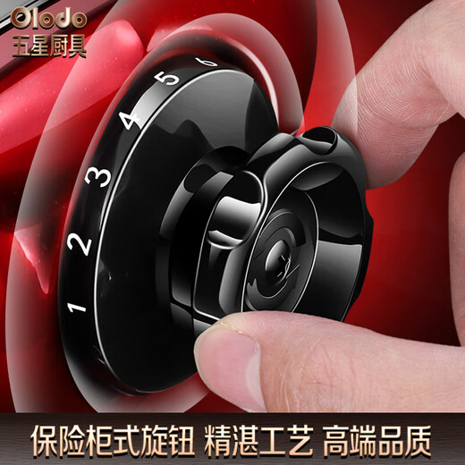 欧乐多（Olodo）德国手摇压面机家用面条机不锈钢擀面压面神器饺子皮机小型面条机 宝石红/四刀【贈五件套】