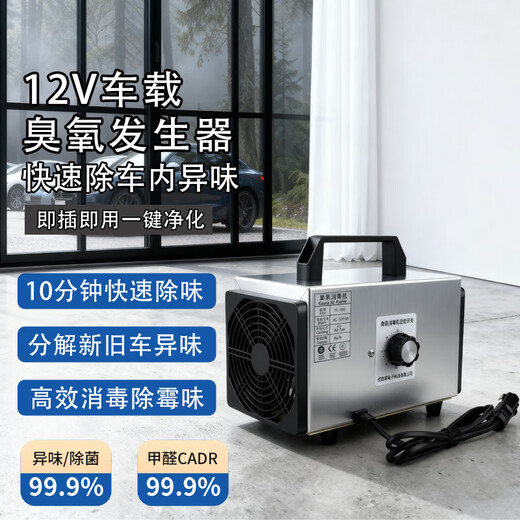 TOPUVAN12v car active oxygen disinfection machine, car-mounted household formaldehyde removal, smoke odor removal, car leather smell removal, disinfection, sterilization and deodorization ozone generator, 12V car-mounted 5g/h, straight into the cigarette lighter