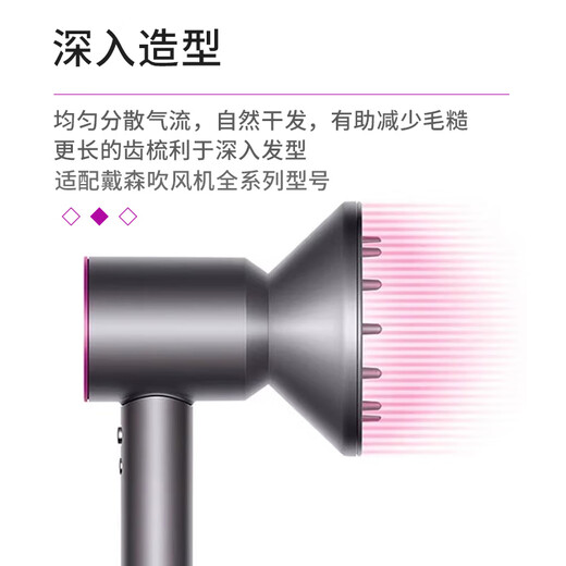 Pu Pai is suitable for Dyson hair dryer diffuser nozzle fluffy and smooth magnetic suction nozzle perm curly hair drying hood large diameter H08