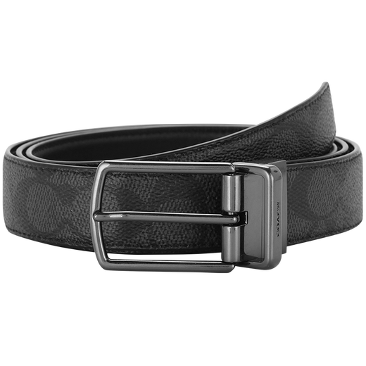 COACH belt casual men's belt double-sided tailorable business fashion luxury brand gift for boyfriend CY983 QBMI5 [127*3cm] double-sided