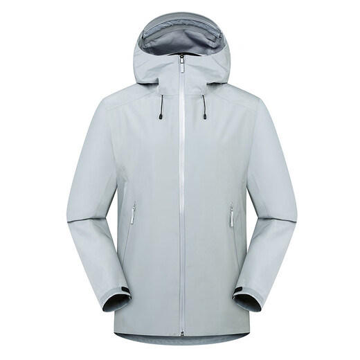 Rowswell Bird's Same Style Thin Men's and Women's Outdoor Jacket Single Layer Hard Shell Waterproof Fishing and Mountaineering Suit Long Sleeve Jacket Black XL