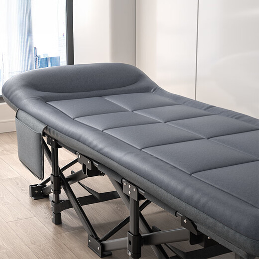 Mobili importierte Qualität Eskorte Einfache tragbare Lagerbett Klappeinklapper -Mittagspause Büro Büro Haus Nickerchen Wildleder Square Tube 190*70 cm Matratze integrierte Kurve