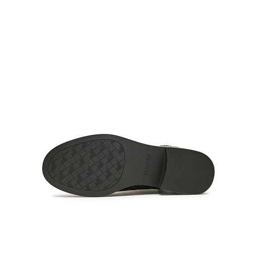 Tianmeiyi women's boots plus velvet mall same style retro ankle boots temperament commuting versatile women's short boots fashionable women's shoes black 36