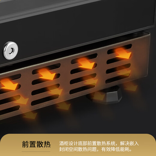 Vinocave red wine cabinet, constant temperature wine cabinet, moisturizing, large capacity, double-door, embedded, home living room, white wine, grape glass, cold storage, ultra-thin model, customizable JC-900Y foreign wine model - 600L