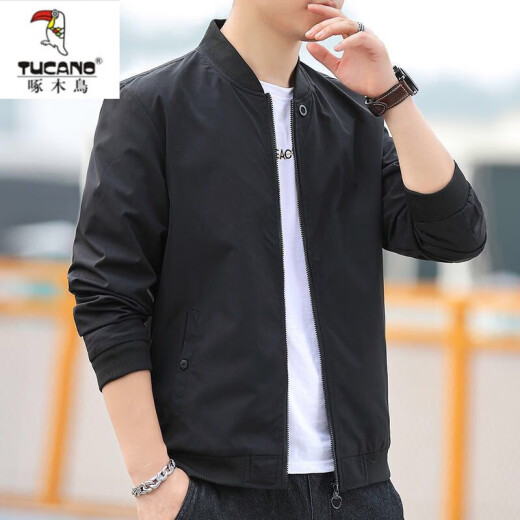 
Woodpecker Baseball Collar Jacket Men's 2025 Spring and Autumn Jacket Men's Trendy Thin Casual Trench Coat Short Style Stylish Outdoor Wearing Handsome 686 Jacket [Green] M [Suggested 80-95 Jin [Jin equals about 0.5 kg]]