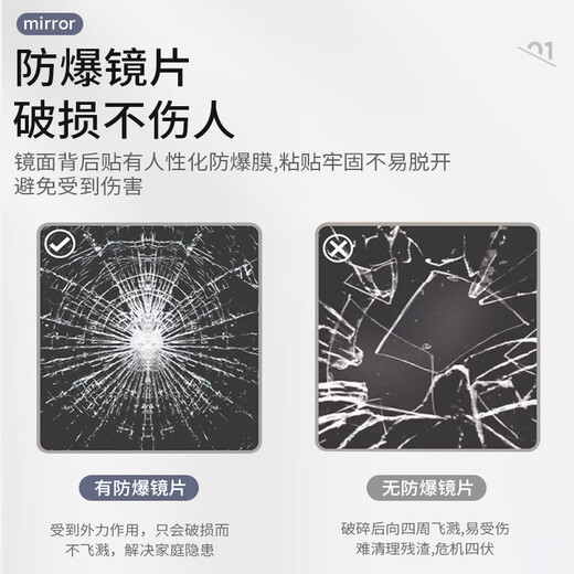 德旭舞蹈镜全身镜家用健身瑜伽跳舞落地镜带轮试衣镜移动练功室大镜子 178*80cm【高清防爆+万向轮】