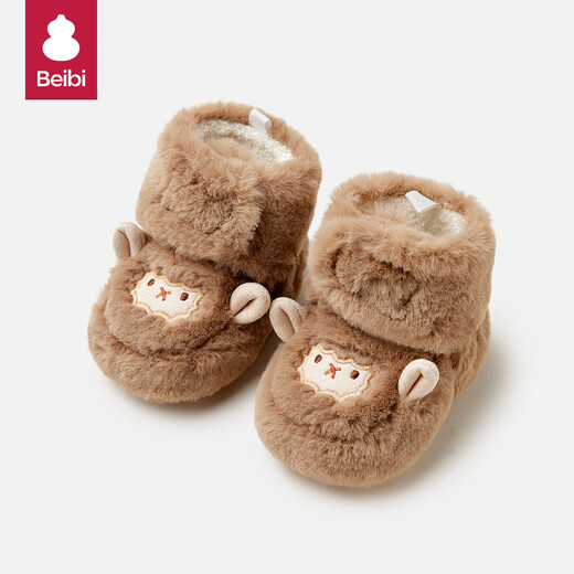 Baby baby shoes winter small month old baby shoes autumn and winter children's non-slip toddler shoes plus velvet cotton shoes