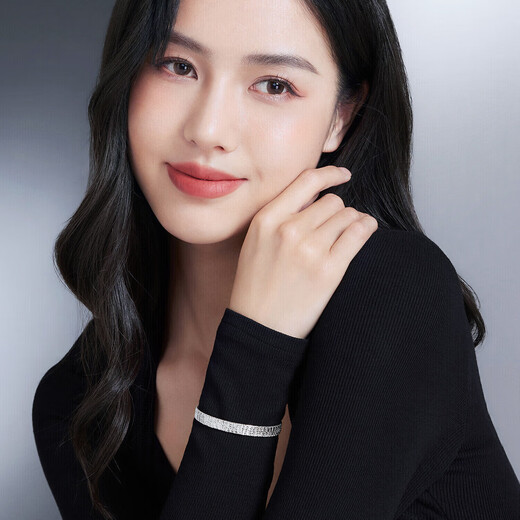 Lukfook Jewelry Platinum 950 Gypsophila Platinum Bracelet Women's Solid Chain Bracelet Price Approximately 10.25g