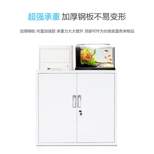 Cash cabinet, file cabinet, low cabinet, storage iron cabinet, office cabinet, double-layered financial cabinet (thickened with steel seal for anti-counterfeiting)