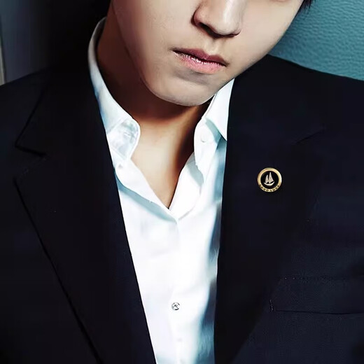 Sili Smooth Sailing Men's Brooch Suit Corsage Business Lapel Pin Navy Badge Personalized Brooch Accessories Sailing Boat (Buckle Pin Style)