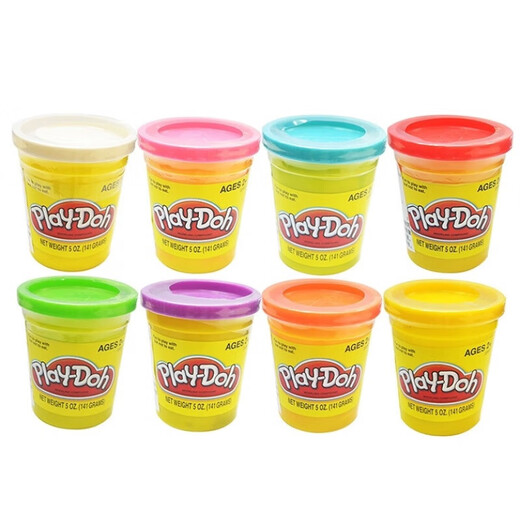 
Peile Colorful Mud Large Single Cup Pack 4 Ounce Children's Handmade Plasticine Toys 6756 Four Colors B4867/B5517 Models 112g per cup