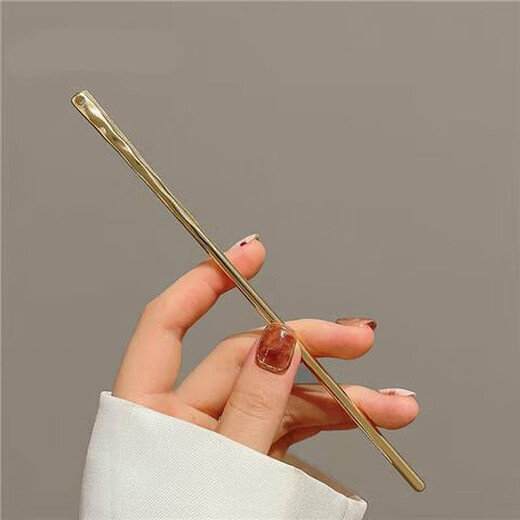Qindu Metal Simple Modern Daily Updo Hairpin Women's One-word Cold Style Hairpin Ancient Style Hanfu Hairpin Versatile Hair Tear Four-piece Set