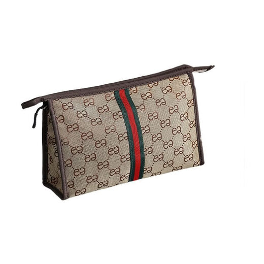 Travel makeup storage bag, portable toiletry bag, waterproof business trip, change, keys, small items, mini storage bag, Khaki - medium - size 22*13cm