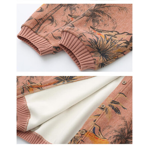 
Zhufan double-breasted sweater for women with special fat size 200 Jin [Jin equals 0.5 kg] Fat mother knitted plus velvet jacket for autumn and winter middle-aged and elderly 9435 warm orange plus velvet 4XL 155/175 Jin [Jin equals 0.5 kg]
