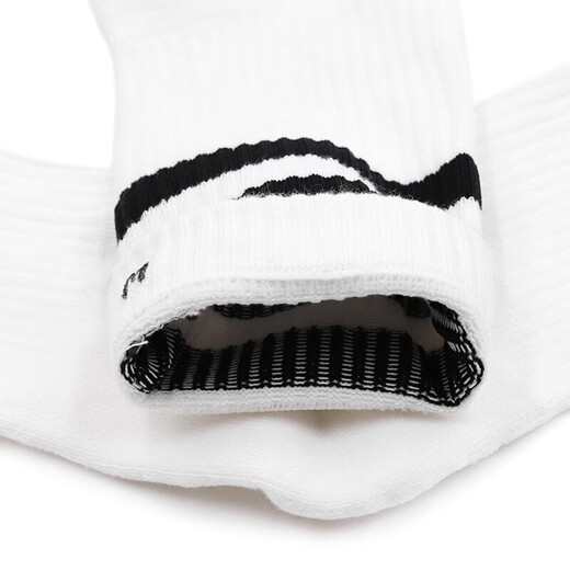 Adidas socks men's socks women's socks sports socks comfortable and breathable fitness training casual socks high-top stockings FH6628 white pair M-3942