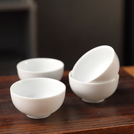 Xiduomi tea set complete set Kung Fu tea set mutton fat jade tea set ceramic cover bowl white porcelain home gift for teachers Teacher's Day men