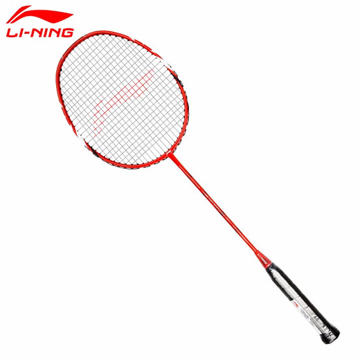 李宁（LI-NING）羽毛球拍碳铝专业初学羽拍单拍对拍碳素羽毛球拍单拍羽毛球拍 AYPH044-3 A880红色 已穿线 单拍