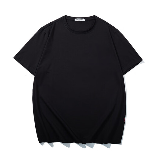 
Yuguan summer thin short-sleeved T-shirt for men's large size elastic loose fat man extra large size fat man plus fat plus size half-sleeved T-shirt space gray T1661 8XL