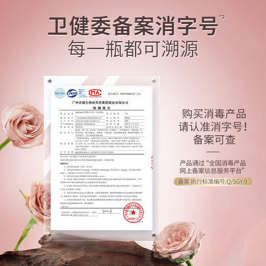 Fruit and vegetable garden ebony rose antibacterial hand sanitizer 300ml foam household mild foam for students, children and babies