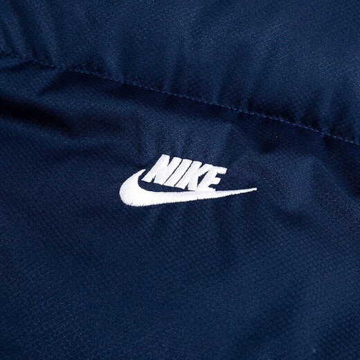 耐克（NIKE）棉服男装春秋新款户外跑步服防风保暖马甲背心外套 FB7374-410藏青蓝 L