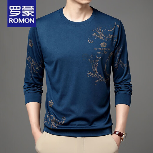 Romon (Romon) T-shirt à manches longues d'âge moyen et jeune homme à manches longues.