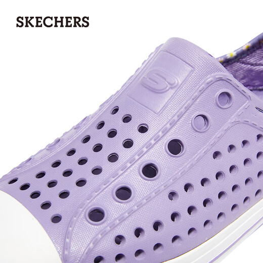 Skechers children's shoes, Crocs, girls' cute breathable sandals, versatile children's slippers for medium and large children 308006L Lavender/LAV 27.5 size