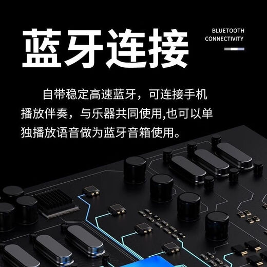 百诺DBAO智乐管不用学指法的电乐管自带蓝牙大容量充电款电子乐管 智乐管炫酷黑