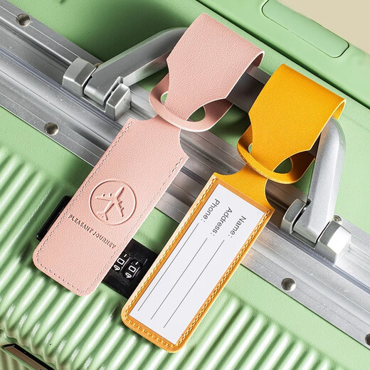 Luggage tag free engraving luggage anti-lost logo tag boarding pass label luggage identification pendant customization [long terms] luggage tag-sapphire blue