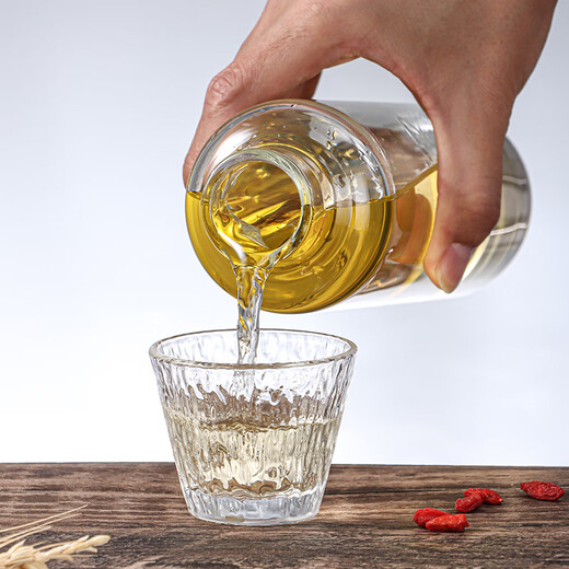 Baijie wine bottle empty bottle glass bubble wine container white wine bottle storage flask sealed wine bottle 2 special bottles for bubble wine