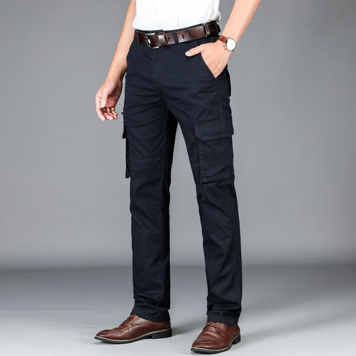 Jeep (Jeep) Casual Hosen Herren-Haushose Multi-Tocket-Hosen Frühling und Sommer dünne Freizeithosen B9923 B9923 Blaues Frühling und Sommer dünn 30 2 Fuß 2